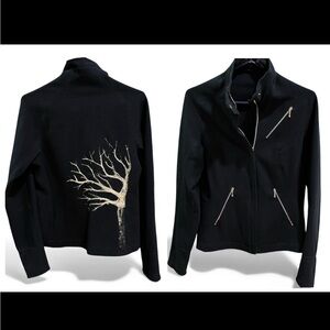 Nau Wool Jacket Navy Contrast Wool Design Size Small